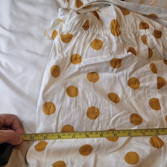 Monteau Cream and Blue Sleeveless V-Neck Sundress - Picture 9 of 9